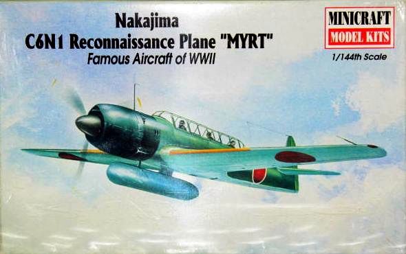 Minicraft Models MYRT Nakajima C6N1 Fighter Airplane Model Kit 1:144 Scale